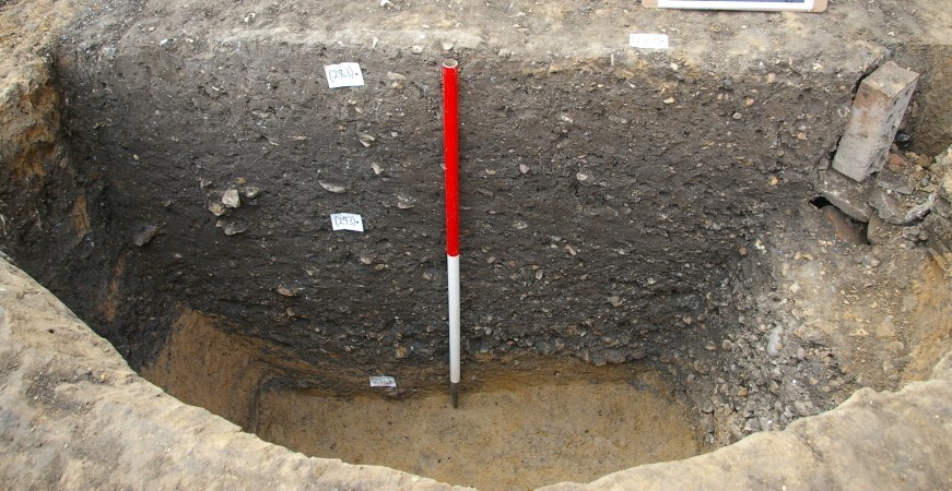 Section through a High Medieval pit