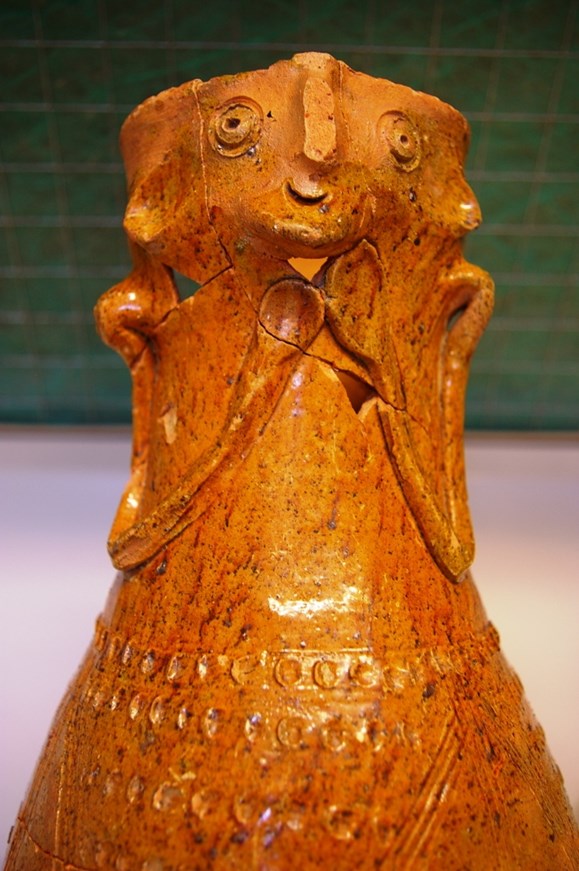 Medieval face jug