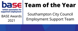 Base (British Association for Supported Employment) Awards 2021 Team of the Year - Southampton City Council Employment Support Team