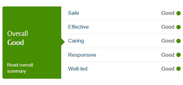 CQC Report for Southampton Shared Lives Scheme, rated "Good" in all areas