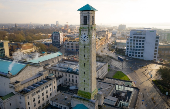 Aerial view of Southampton Civic Centre