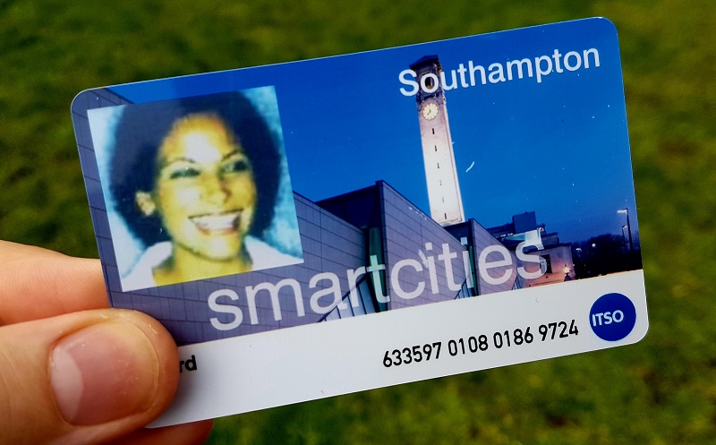 SmartCities card close up