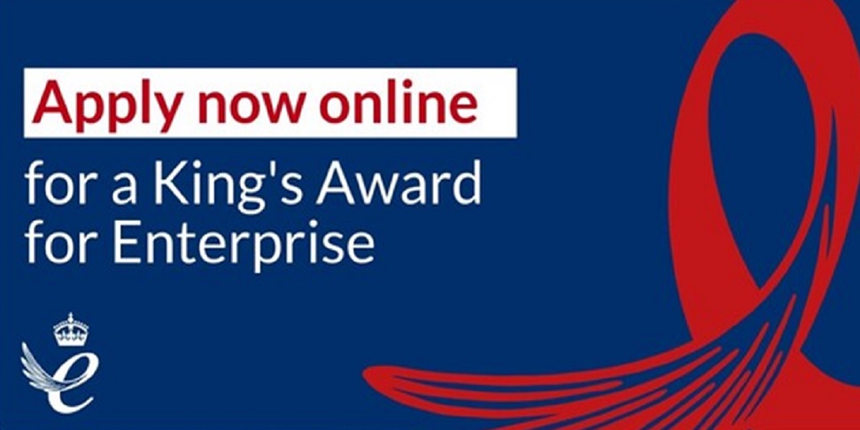 King's Award For Enterprise Red And Blue Logo