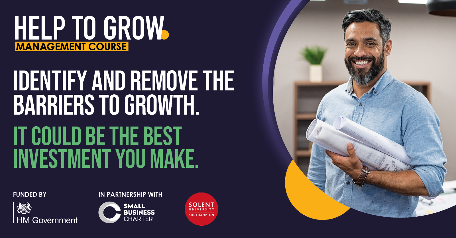 Help To Grow Solent University Graphic