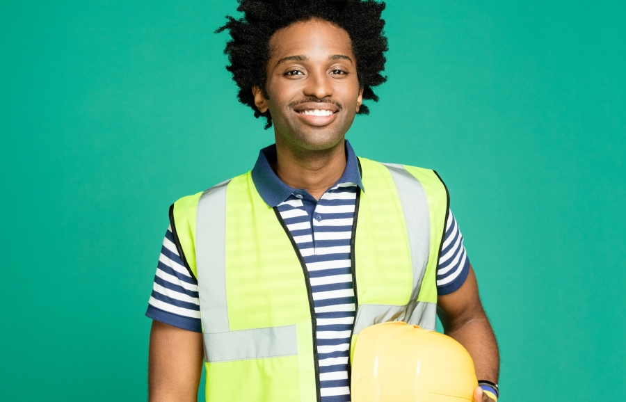 Man In Hi Vis Jacket
