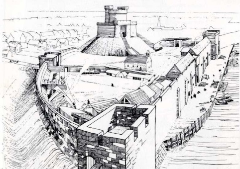 A drawing of Southampton Castle