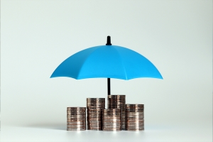 Umbrella over money