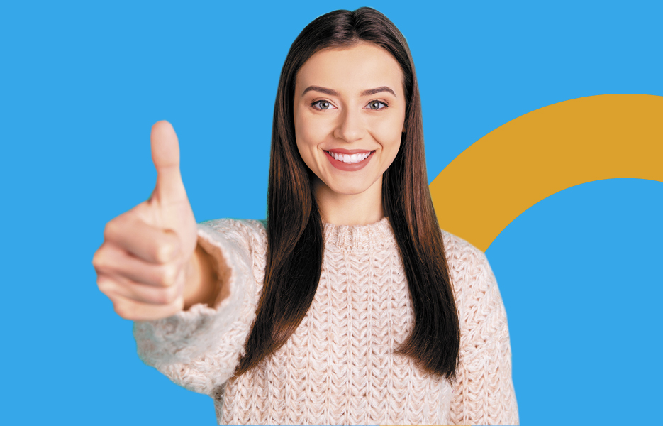 Person Giving A Thumbs Up