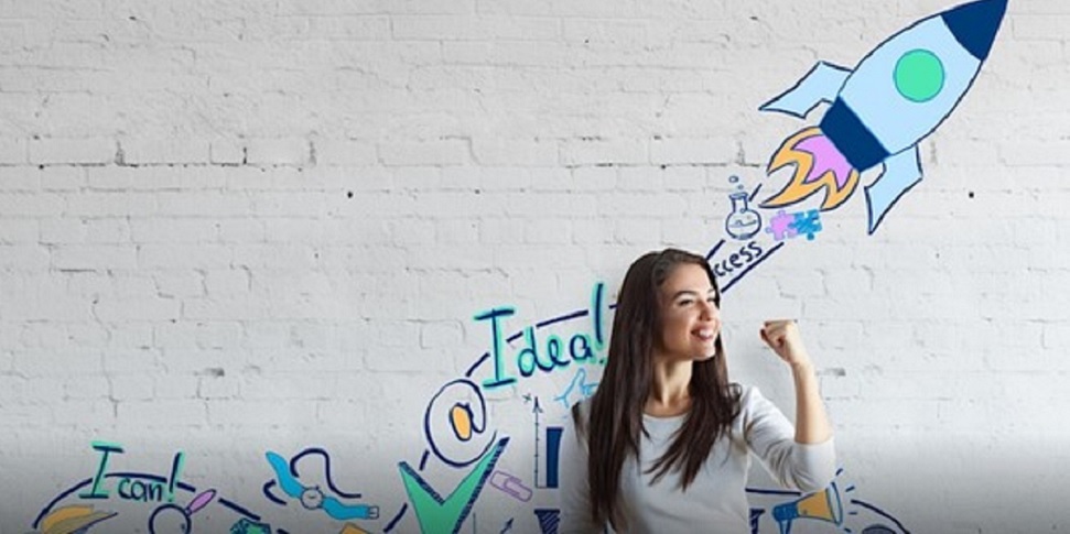 Image Of Girl Punching Air Infront Of Graffiti