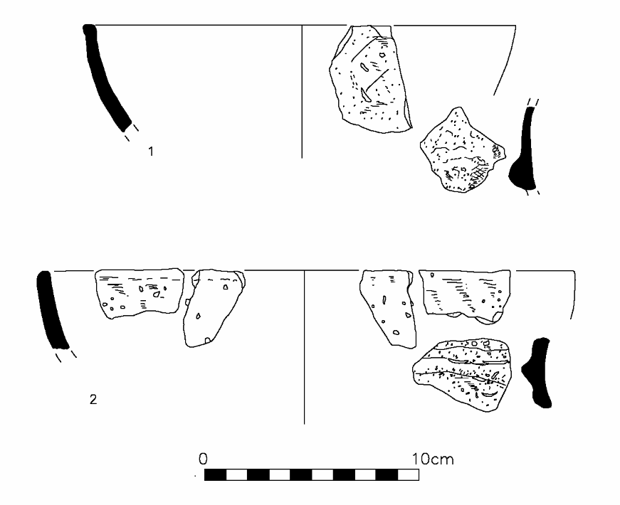 Illustrations of the Neolithic pottery