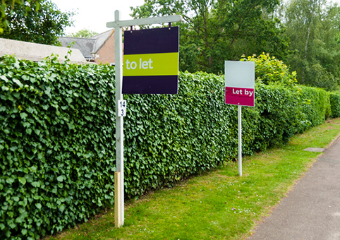For rent signs