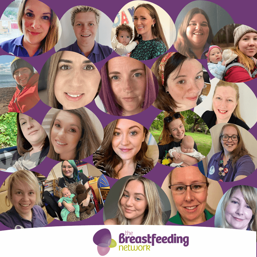 Breastfeeding Network collage of volunteers