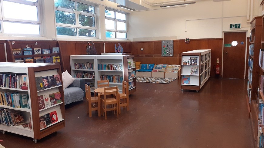Cobbett Hub library interior