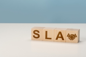 Building blocks spelling out SLA