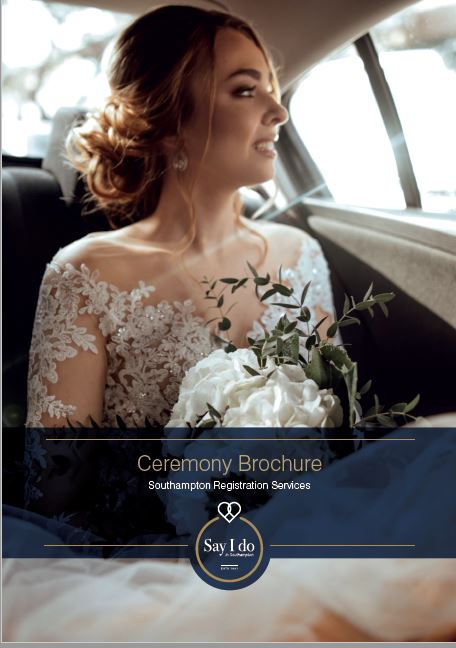 Wedding brochure front cover