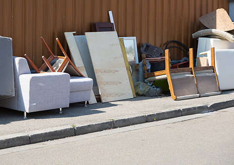 Bulky items such as chairs, sofas and mirrors