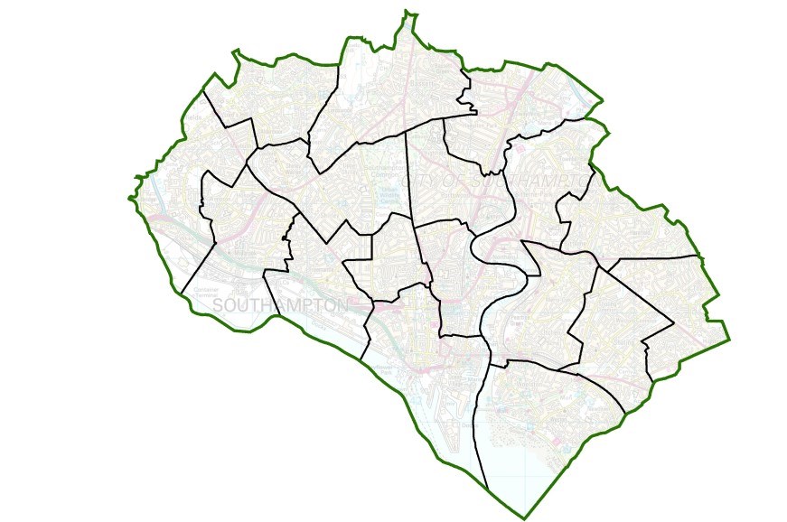 Proposed wards for Southampton