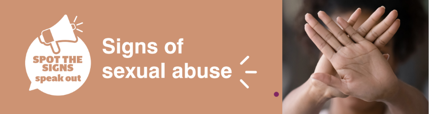 Signs of sexual abuse banner