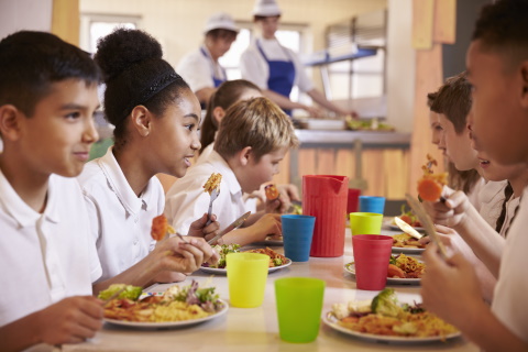 Some children eating together