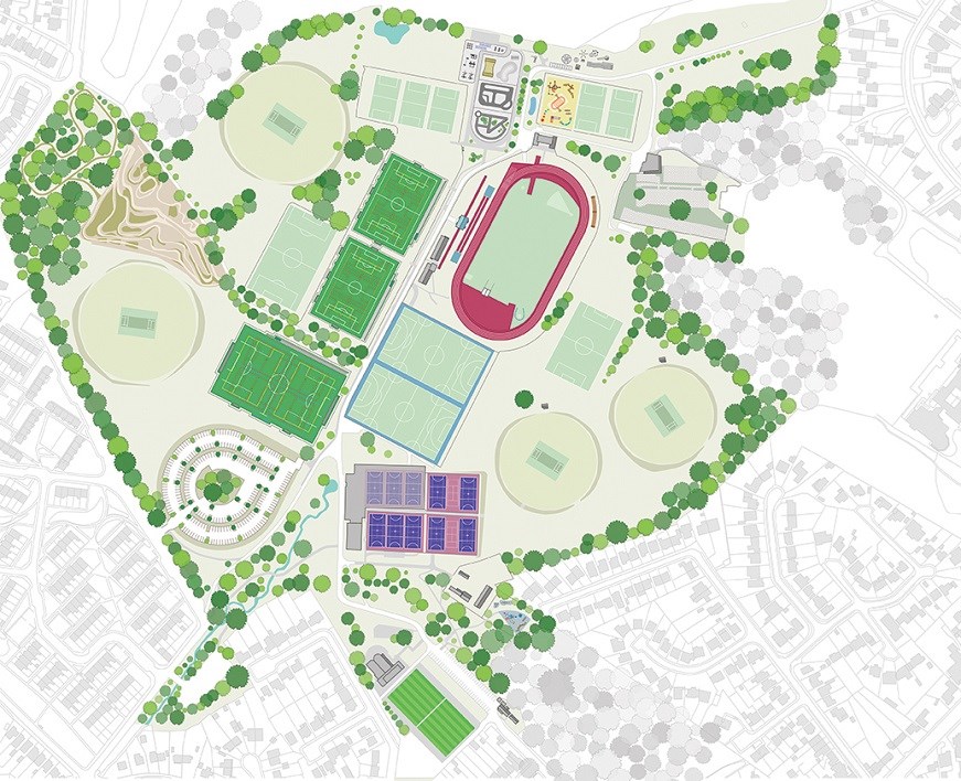 Southampton Outdoor Sports Centre site plan