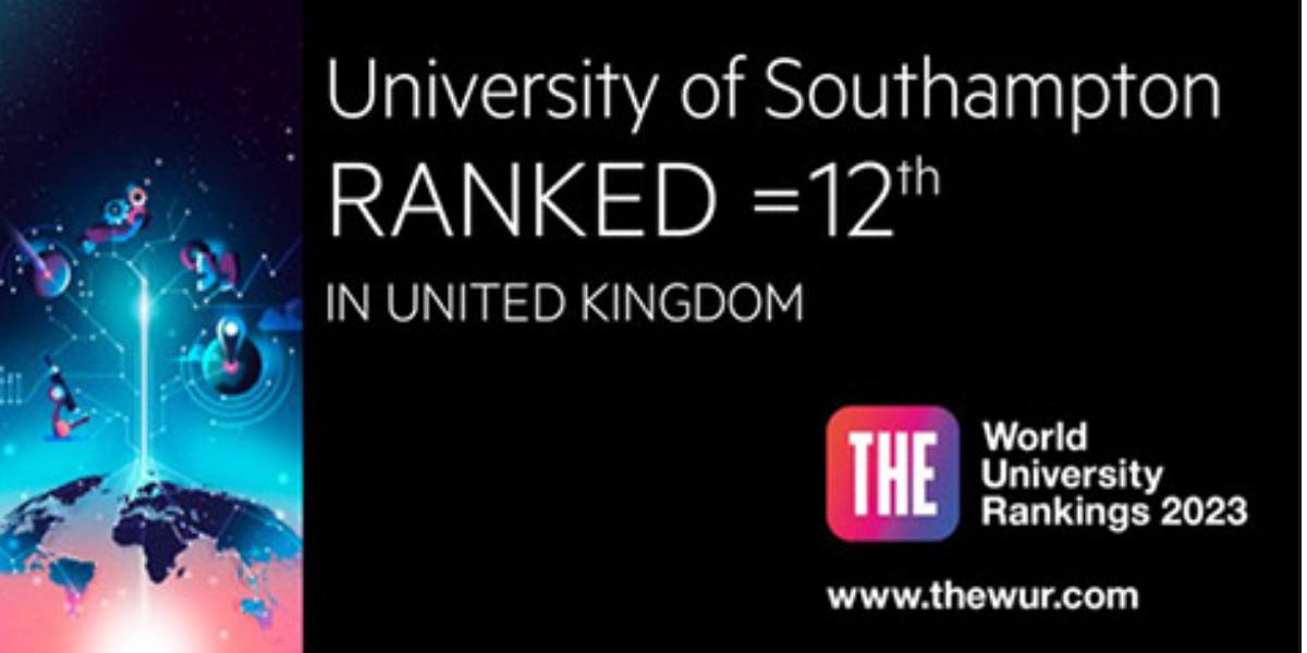 Southampton rises to top 12 in the UK in THE World University Rankings 2023