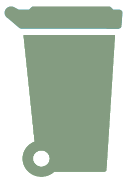Green-lidded bin