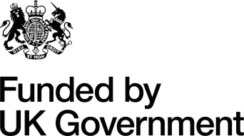 Logo "Funded by UK Government"