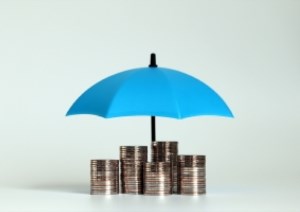 Money under umbrella