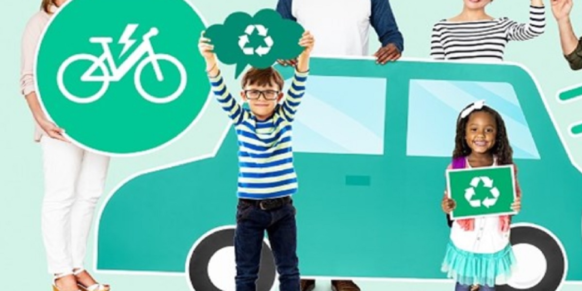 Children Holding Recycling Signs