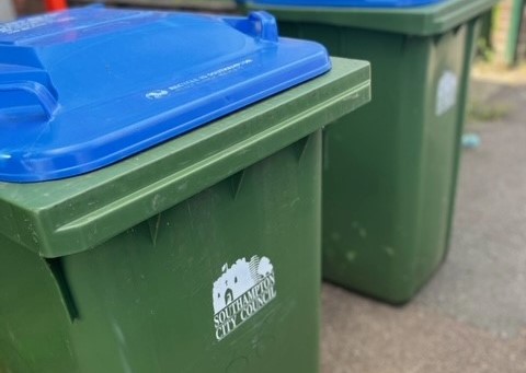 Two Southampton City Council bins