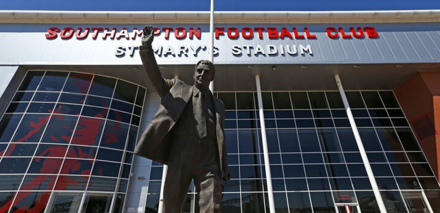 Statue outside Southampton Football Club