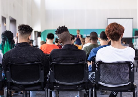 Students in a lecture