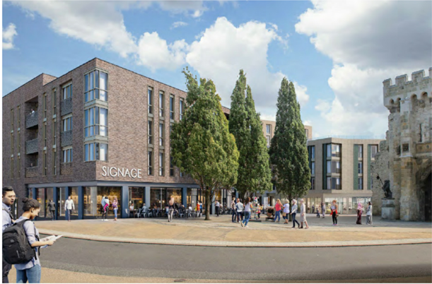 CG render of Bargate Quarter development