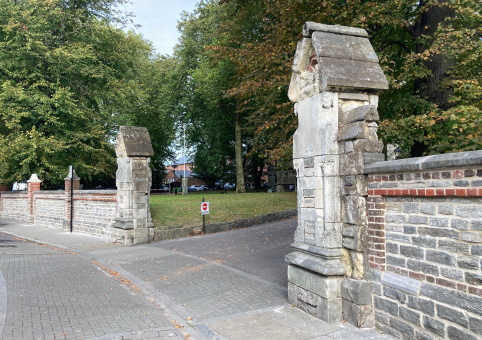 St Mary's Churchyard Wall looking fresh after repointing work