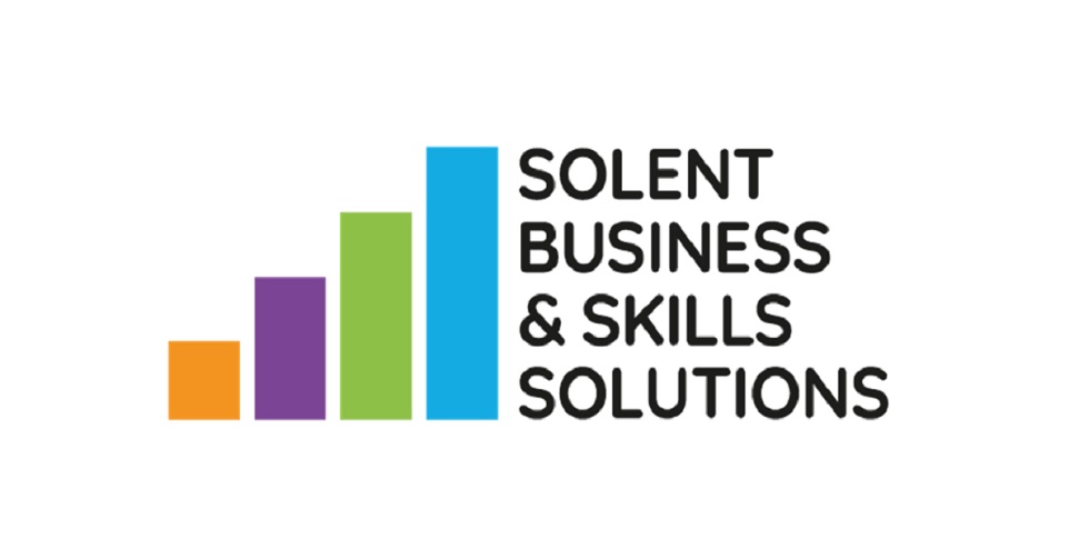 Coloured Bar Chart Logo For Solent Business And Skills Solutions