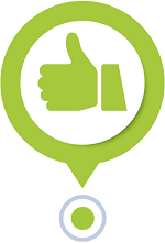 Icon showing a thumbs-up