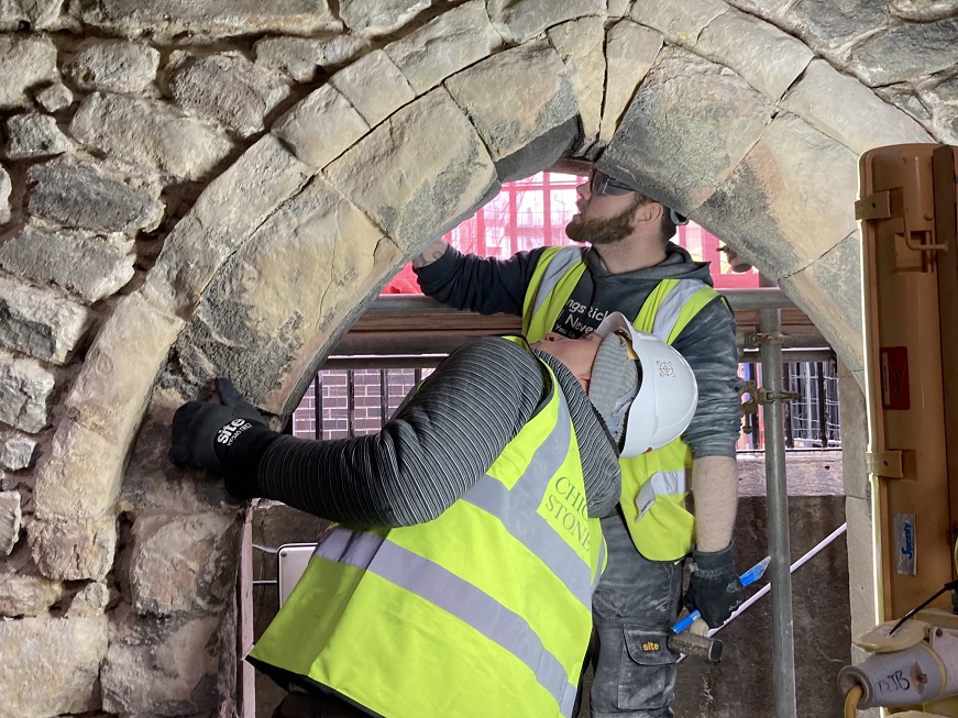 Weighhouse Repairing Medieval Arch2