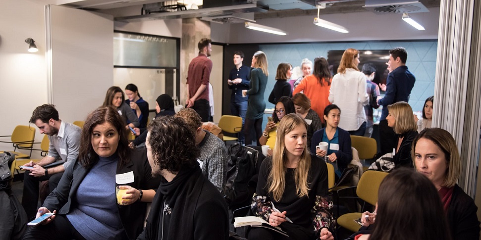 People Networking At Hampshire Digital