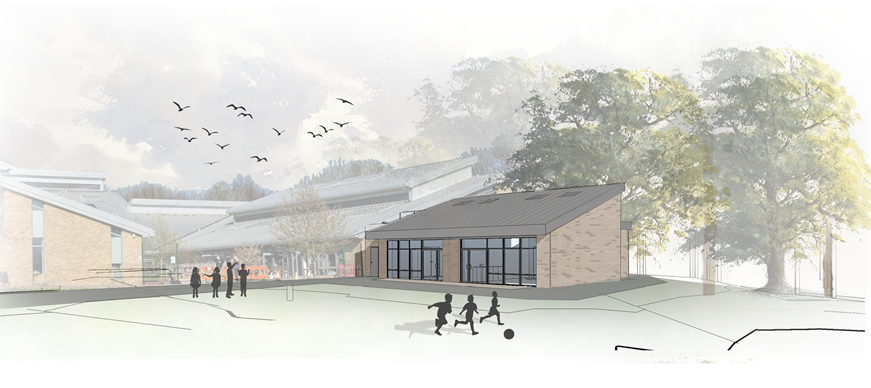 CGI of new resource base at Newlands Primary School