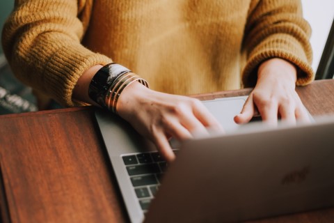 Using a laptop