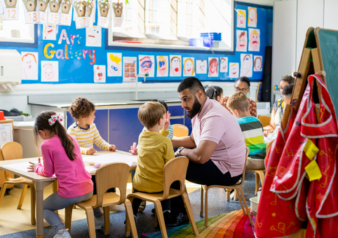 Children at pre-school