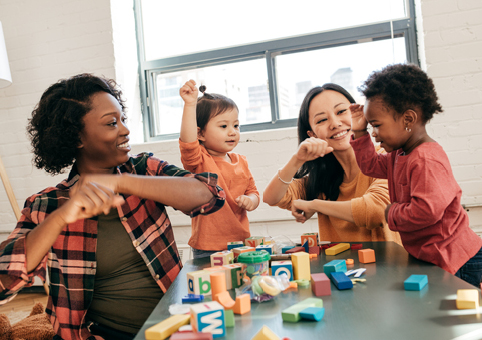 Children at a childminders