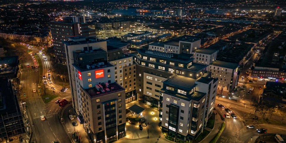 Aerial View Of Charotte Place Offices In Southampton