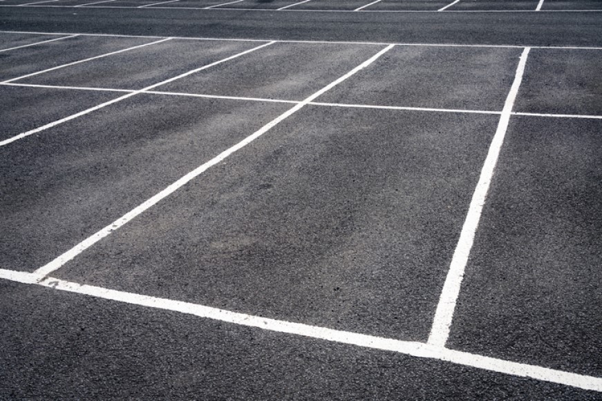 Empty parking spaces